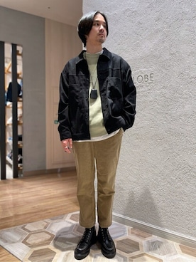 「417 EDIFICE（フォーワンセブンエディフィス）のアイテム（ブルゾン）」を使った、HIROSEさん（メンズ・174cm）の冬コーディネート