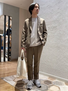 「FRUIT OF THE LOOM（フルーツオブザルーム）のアイテム（バッグ）」を使った、HIROSEさん（メンズ・174cm）の冬コーディネート