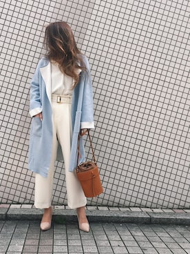 「ロングカーディガン」｜ishida_meiさん（レディース・155cm）の春コーディネート