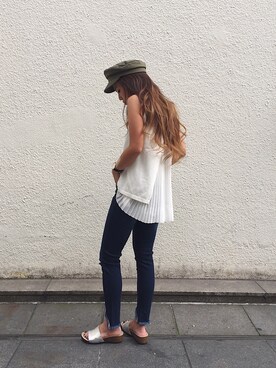 「ノースリーブニット」｜ishida_meiさん（レディース・155cm）の夏コーディネート