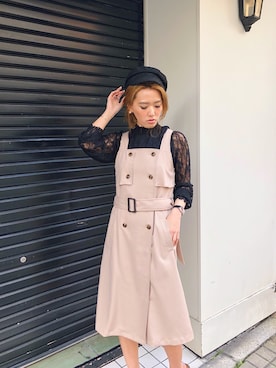 「UNRELISH（アンレリッシュ）のアイテム」を使った、ishida_meiさん（レディース・155cm）の冬コーディネート