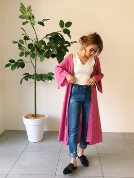 「ガウン」｜ishida_meiさん（レディース・155cm）の春コーディネート