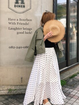 「UNRELISH」｜「アイテム（ジャケット/アウター）」を使った、ishida_meiさん（レディース・155cm）の春コーディネート
