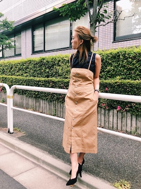 「UNRELISH（アンレリッシュ）のアイテム（シャツ/ブラウス）」を使った、ishida_meiさん（レディース・155cm）の夏コーディネート