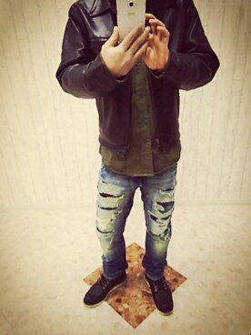 ひでさん(メンズ・176cm)の冬コーディネート