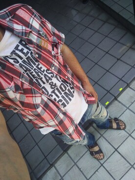 「BIRKENSTOCK（ビルケンシュトック）の＜BIRKENSTOCK（ビルケンシュトック）＞ ARIZONA BIRKOFLOR/サンダル¨ ◆（サンダル）」を使った、ひでさん（メンズ・176cm）の夏コーディネート