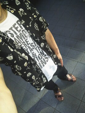 「BIRKENSTOCK（ビルケンシュトック）の＜BIRKENSTOCK（ビルケンシュトック）＞ ARIZONA BIRKOFLOR/サンダル¨ ◆（サンダル）」を使った、ひでさん（メンズ・176cm）の夏コーディネート
