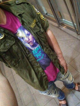 「BIRKENSTOCK（ビルケンシュトック）の＜BIRKENSTOCK（ビルケンシュトック）＞ ARIZONA BIRKOFLOR/サンダル¨ ◆（サンダル）」を使った、ひでさん（メンズ・176cm）の夏コーディネート