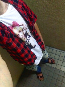 「BIRKENSTOCK（ビルケンシュトック）の＜BIRKENSTOCK（ビルケンシュトック）＞ ARIZONA BIRKOFLOR/サンダル¨ ◆（サンダル）」を使った、ひでさん（メンズ・176cm）の夏コーディネート