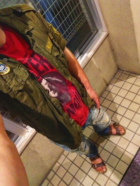 「BIRKENSTOCK（ビルケンシュトック）の＜BIRKENSTOCK（ビルケンシュトック）＞ ARIZONA BIRKOFLOR/サンダル¨ ◆（サンダル）」を使った、ひでさん（メンズ・176cm）の夏コーディネート