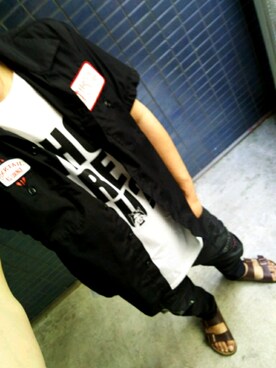 「BIRKENSTOCK（ビルケンシュトック）の＜BIRKENSTOCK（ビルケンシュトック）＞ ARIZONA BIRKOFLOR/サンダル¨ ◆（サンダル）」を使った、ひでさん（メンズ・176cm）の夏コーディネート