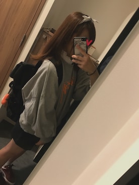 「Manhattan Portage（マンハッタンポーテージ）のSilvercup Backpack　-シルバーカップ バックパック-（バックパック/リュック）」を使った、おかみゆさん（レディース・150cm）の秋コーディネート