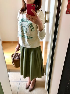 「TOCCA（トッカ）のアイテム（バッグ）」を使った、ちなつさん（レディース・158cm）の春コーディネート