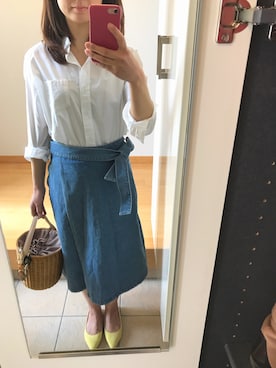 「TOCCA（トッカ）のアイテム（バッグ）」を使った、ちなつさん（レディース・158cm）の春コーディネート