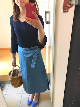 「TOCCA（トッカ）のアイテム（バッグ）」を使った、ちなつさん（レディース・158cm）の春コーディネート