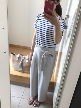 「STAR MELA（スターメラ）のアイテム」を使った、ちなつさん（レディース・158cm）の夏コーディネート