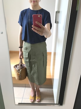 「TOCCA（トッカ）のアイテム（バッグ）」を使った、ちなつさん（レディース・158cm）の夏コーディネート