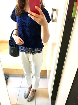 「carnet（カルネ）のアイテム」を使った、ちなつさん（レディース・158cm）の秋コーディネート