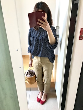 「TOCCA（トッカ）のアイテム（バッグ）」を使った、ちなつさん（レディース・158cm）の春コーディネート