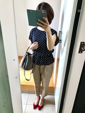 「STYLE DELI（スタイルデリ）のアイテム（パンプス）」を使った、ちなつさん（レディース・158cm）の秋コーディネート