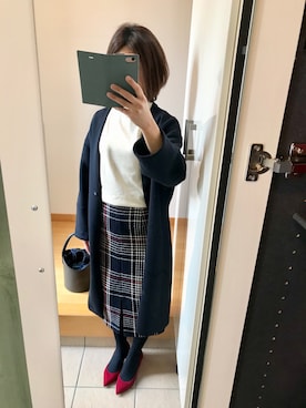 「STYLE DELI（スタイルデリ）のアイテム（パンプス）」を使った、ちなつさん（レディース・158cm）の秋コーディネート