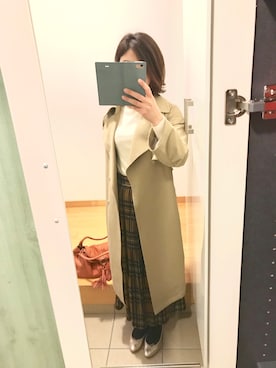 「STYLE DELI（スタイルデリ）のアイテム（ジャケット/アウター）」を使った、ちなつさん（レディース・158cm）の秋コーディネート