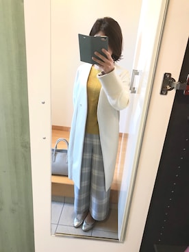 「STYLE DELI（スタイルデリ）のアイテム（その他アウター）」を使った、ちなつさん（レディース・158cm）の秋コーディネート