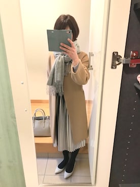 「STYLE DELI（スタイルデリ）のアイテム（パンプス）」を使った、ちなつさん（レディース・158cm）の冬コーディネート