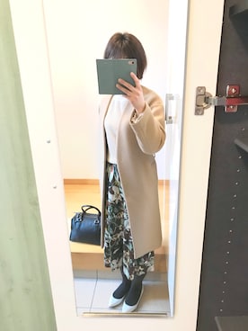 「STYLE DELI（スタイルデリ）のアイテム（スカート）」を使った、ちなつさん（レディース・158cm）の春コーディネート