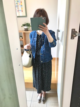 「Sans Arcidet（サンアルシデ）のアイテム」を使った、ちなつさん（レディース・158cm）の春コーディネート