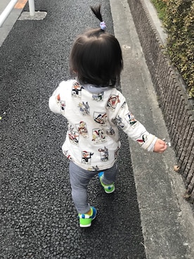 「おさんぽ」｜ハルさん（キッズ・80cm）の春コーディネート