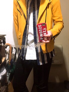 「WEGO（ウィゴー）のアイテム（その他トップス）」を使った、EISEIさん（メンズ・176cm）の秋コーディネート