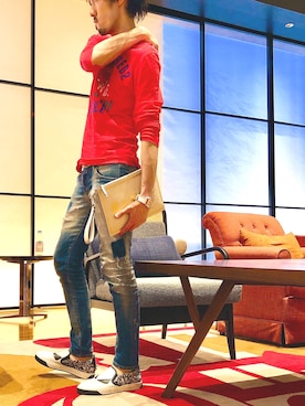 「FRANCK MULLER（フランク・ミュラー）のアイテム」を使った、achuchyさん（メンズ・180cm）の夏コーディネート
