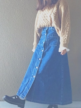 「the Gemini（ジェミニ）のアイテム」を使った、shiotanさん（レディース・153cm）の冬コーディネート