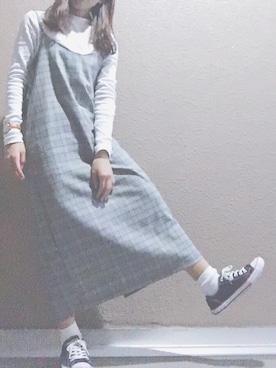 「UNIQLO（ユニクロ）のアイテム（トップス、ホワイト系）」を使った、shiotanさん（レディース）の春コーディネート