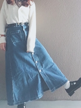 「the Gemini（ジェミニ）のアイテム」を使った、shiotanさん（レディース・153cm）の春コーディネート