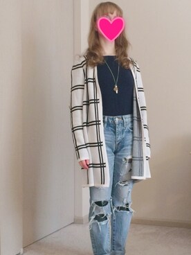 「LOFT（-）のアイテム（トップス）」を使った、Allisonさん（レディース・145cm）の冬コーディネート