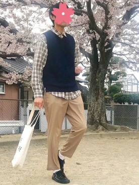 よじ【頑張らない40代コーデ】さん(メンズ・178cm)の春コーディネート