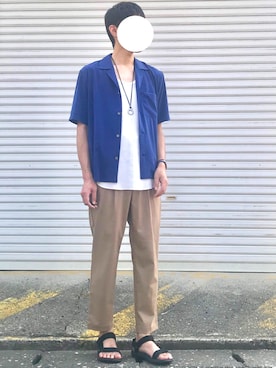 「アイテム（腕時計、ブルー系）」を使った、ノエル（40代お洒落コーデ）さん（メンズ・178cm）の春コーディネート