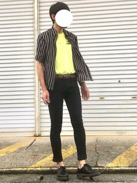 「NUMERALS（ヌメラルズ）のアイテム（Tシャツ/カットソー）」を使った、ノエル（40代お洒落コーデ）さん（メンズ・178cm）の夏コーディネート