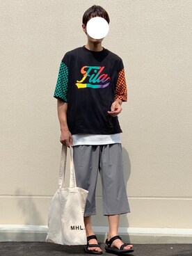 「アイテム（タンクトップ）」を使った、ノエル（40代お洒落コーデ）さん（メンズ・178cm）の夏コーディネート