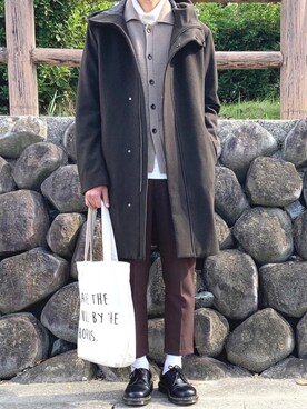 「Steven Alan」｜「アイテム（その他アウター）」を使った、ノエル（40代お洒落コーデ）さん（メンズ・178cm）の秋コーディネート