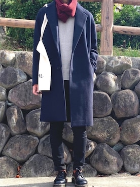 よじ【頑張らない40代コーデ】さん（メンズ・178cm）の冬コーディネート