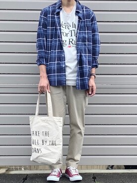 よじ【頑張らない40代コーデ】さん（メンズ・180cm）の春コーディネート