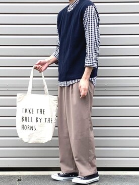 よじ【頑張らない40代コーデ】さん（メンズ・180cm）の春コーディネート