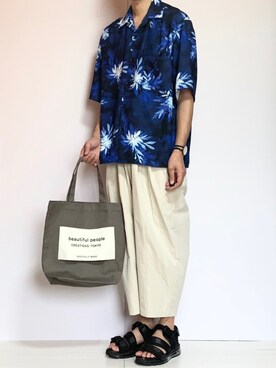 ノエル（40代お洒落コーデ）さん（メンズ・180cm）の夏コーディネート