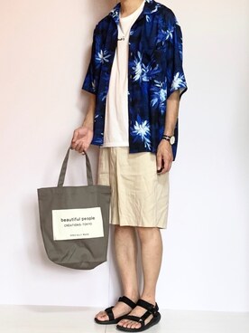 ノエル（40代お洒落コーデ）さん（メンズ・180cm）の夏コーディネート