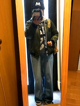 「もこもこキャップ」｜ちすけさん（レディース・155cm）の冬コーディネート