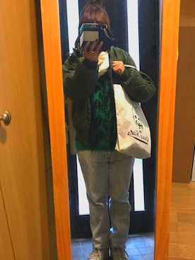 「アイテム（ブルゾン）」を使った、ちすけさん（レディース・155cm）の冬コーディネート