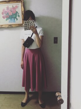 「ADAM ET ROPE'（アダムエロペ）のウェストポーチバッグ（ボディバッグ/ウエストポーチ）」を使った、◎さん（レディース・165cm）の夏コーディネート